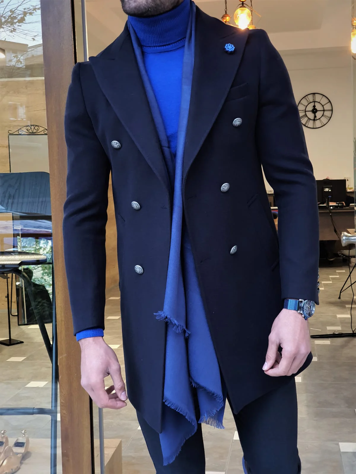 Lexico NavyBlue Coat - Image 4