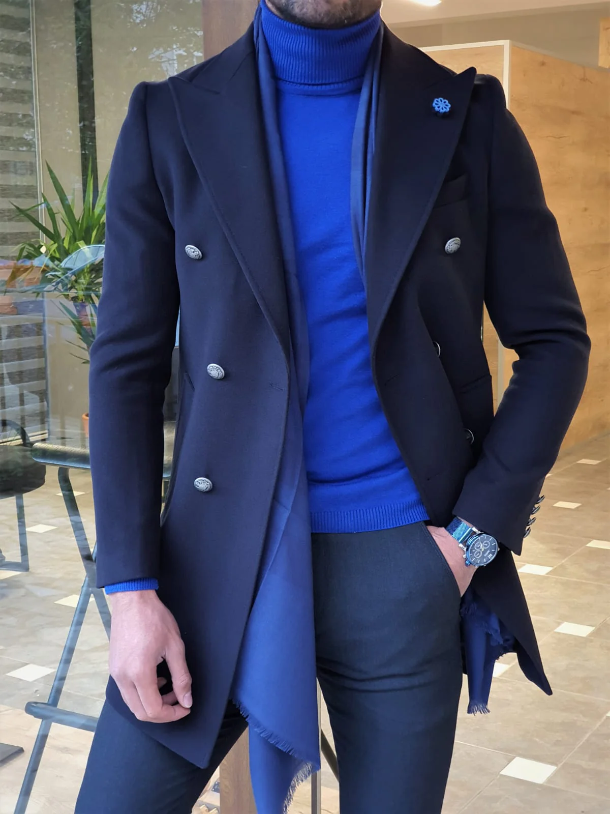 Lexico NavyBlue Coat - Image 5