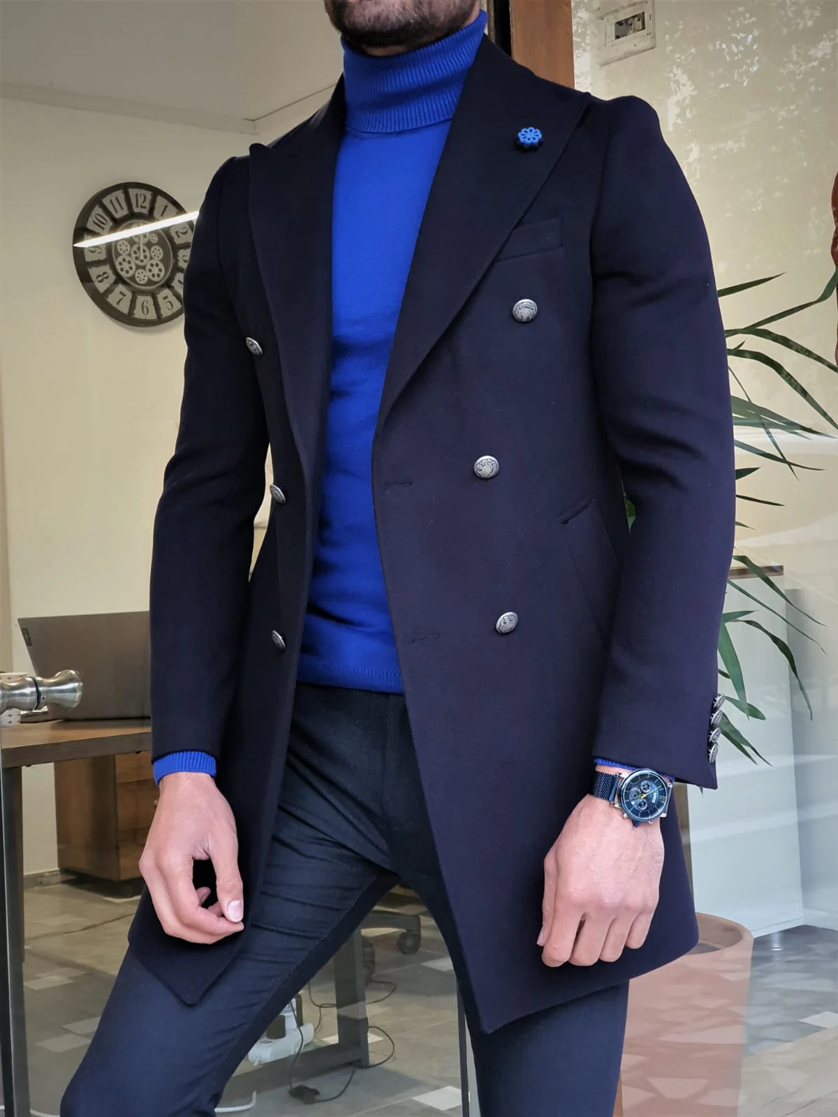 Lexico NavyBlue Coat - Image 6