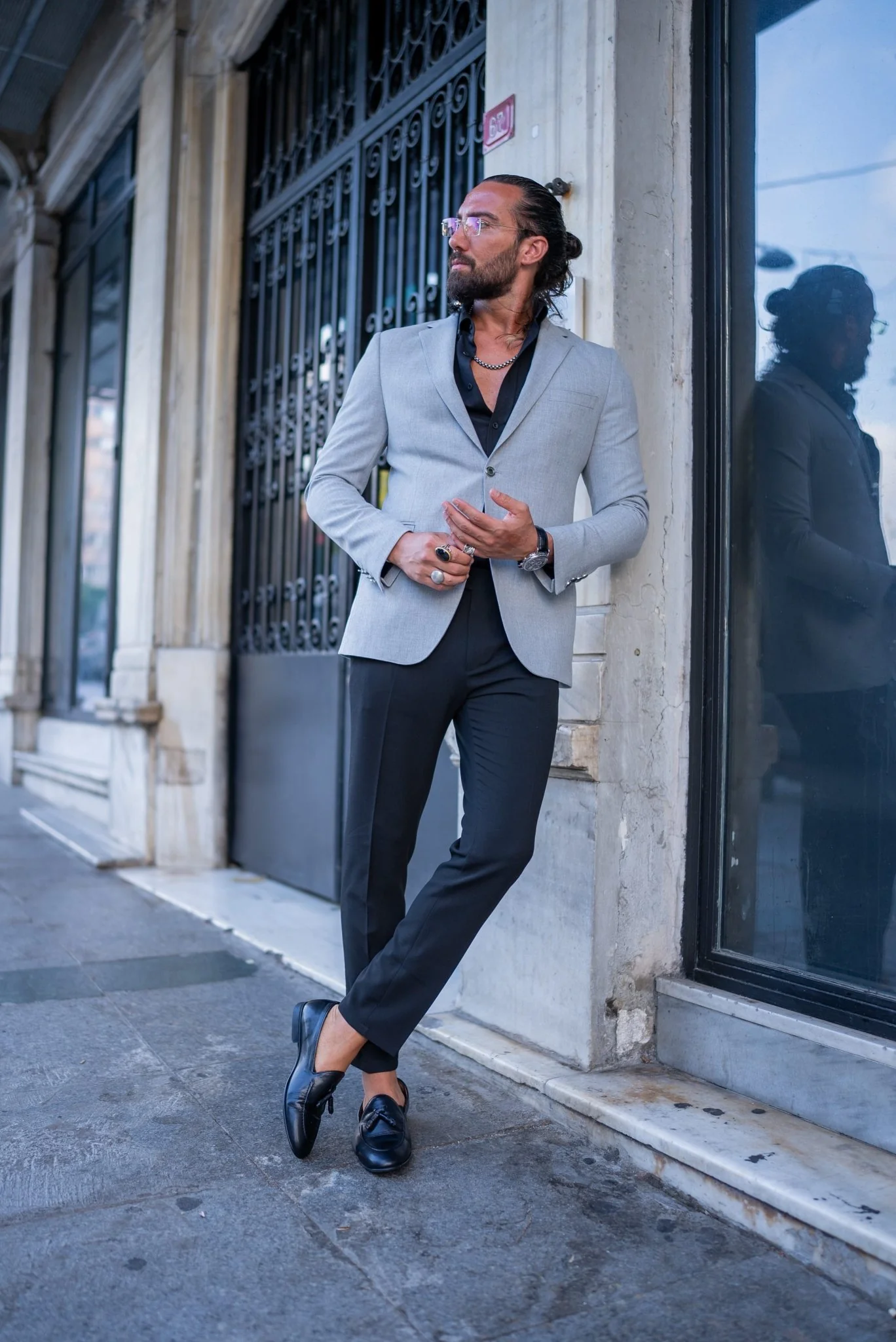 Silver Mist Gray Jacket - Image 3