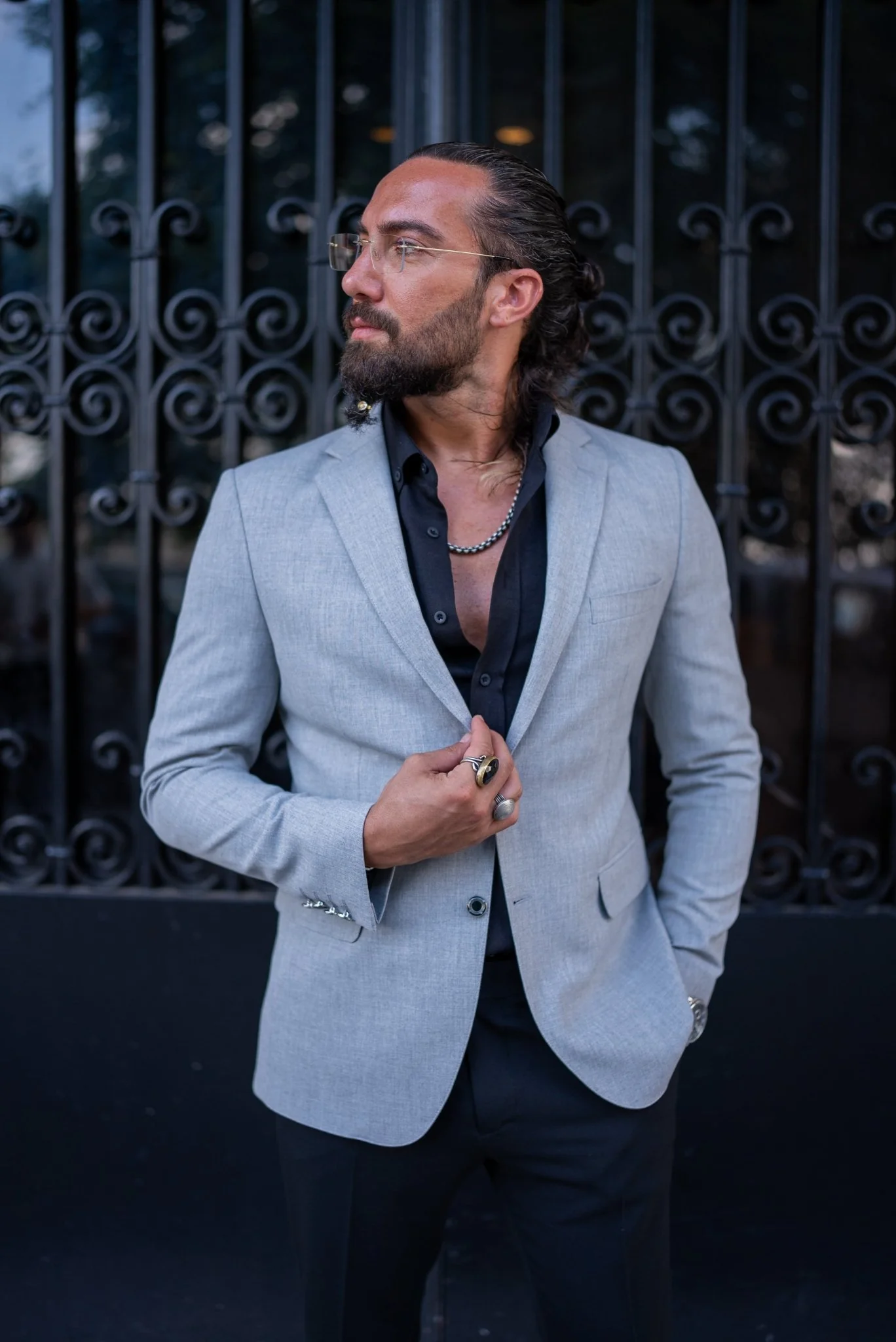 Silver Mist Gray Jacket - Image 4