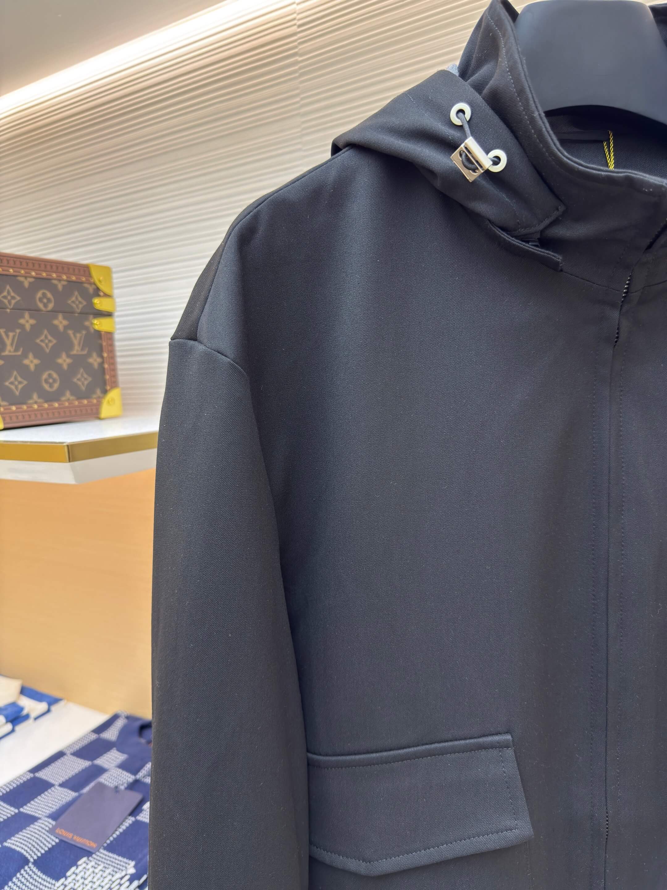 Loro Piana Pocket Cashmere Hoodie- Black - Image 4
