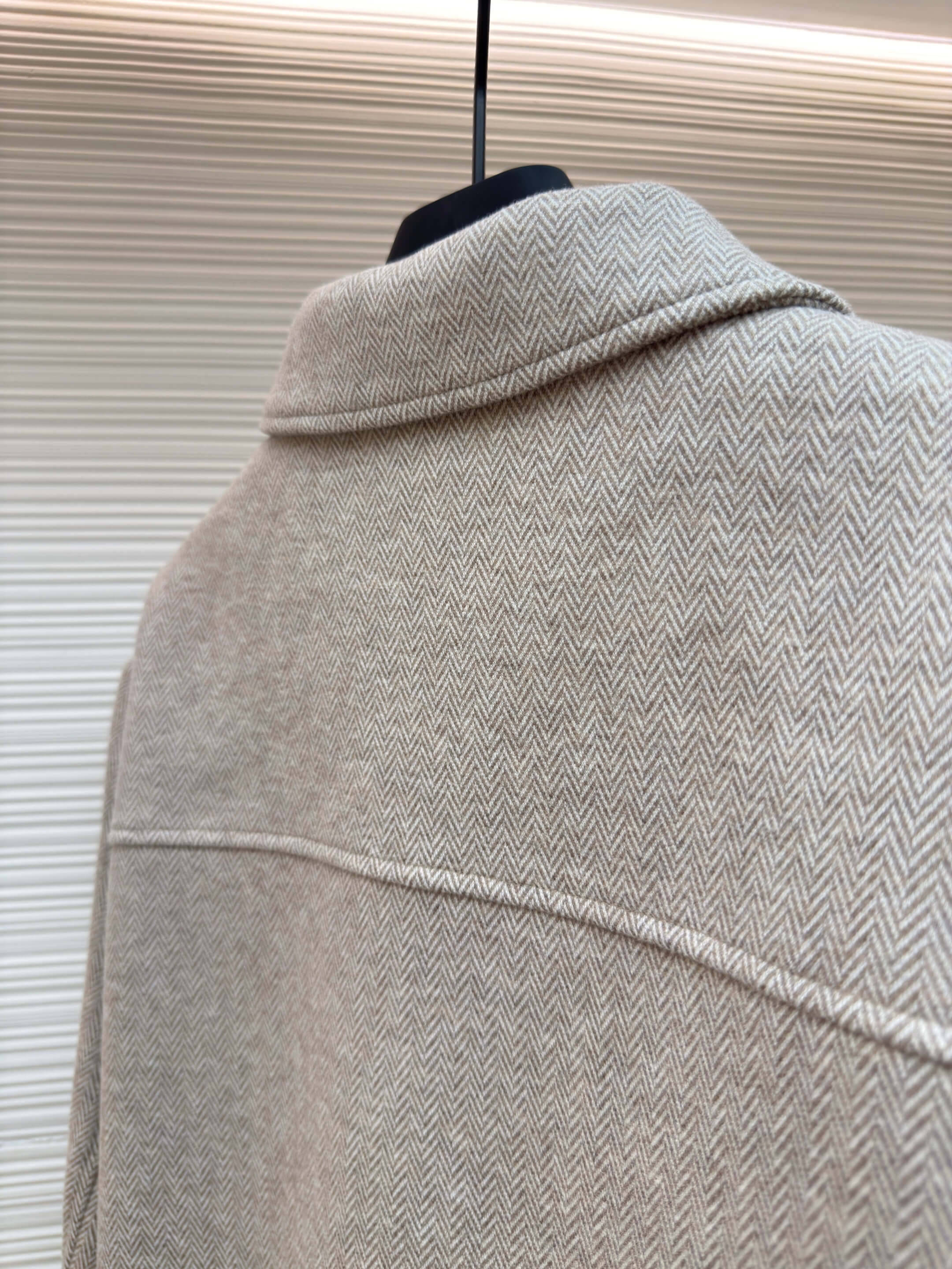 Loro Piana Stand-collar Cashmere Jacket- Light Gray - Image 8