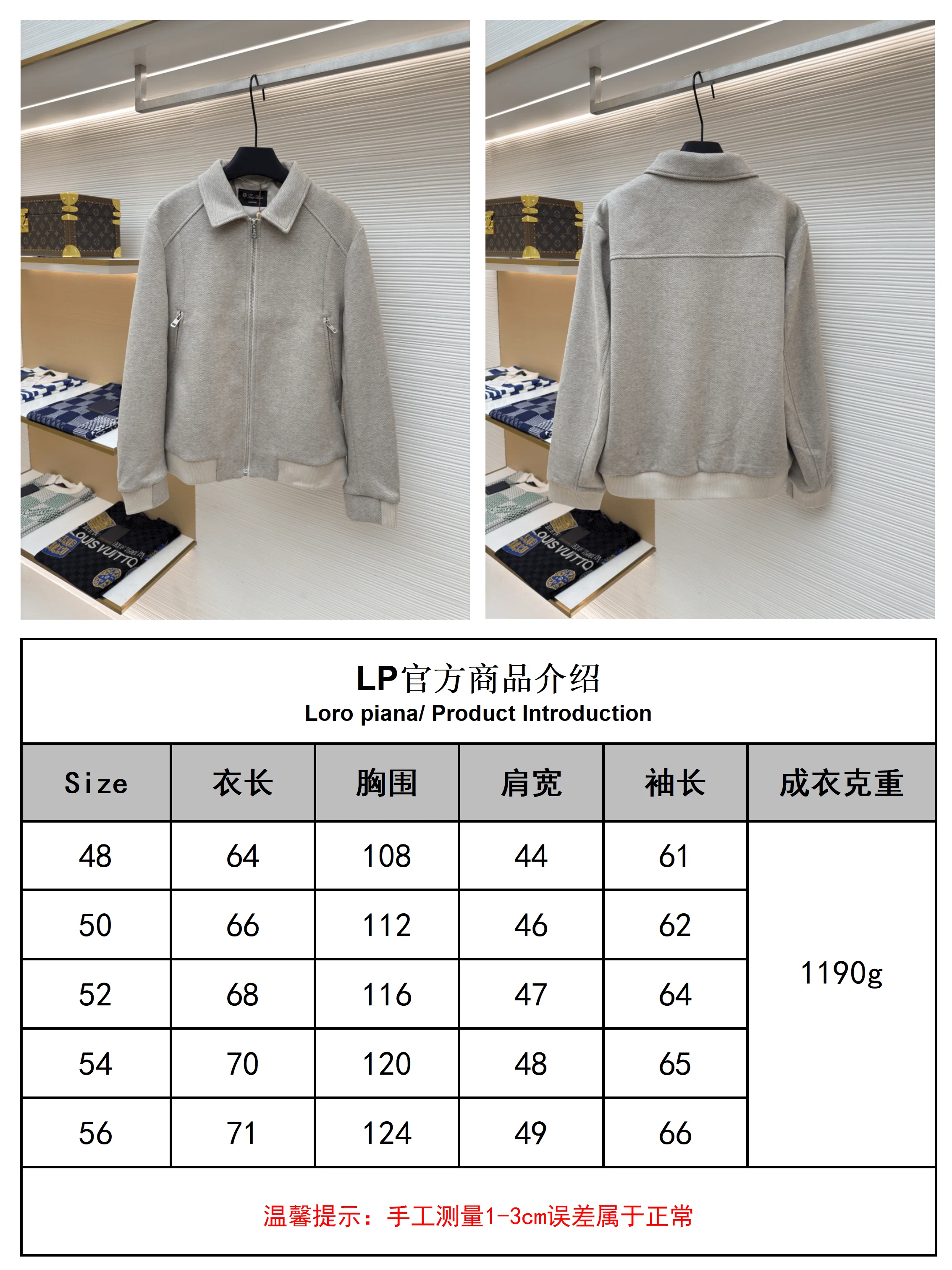 Loro Piana Stand-collar Cashmere Jacket- Light Gray - Image 9