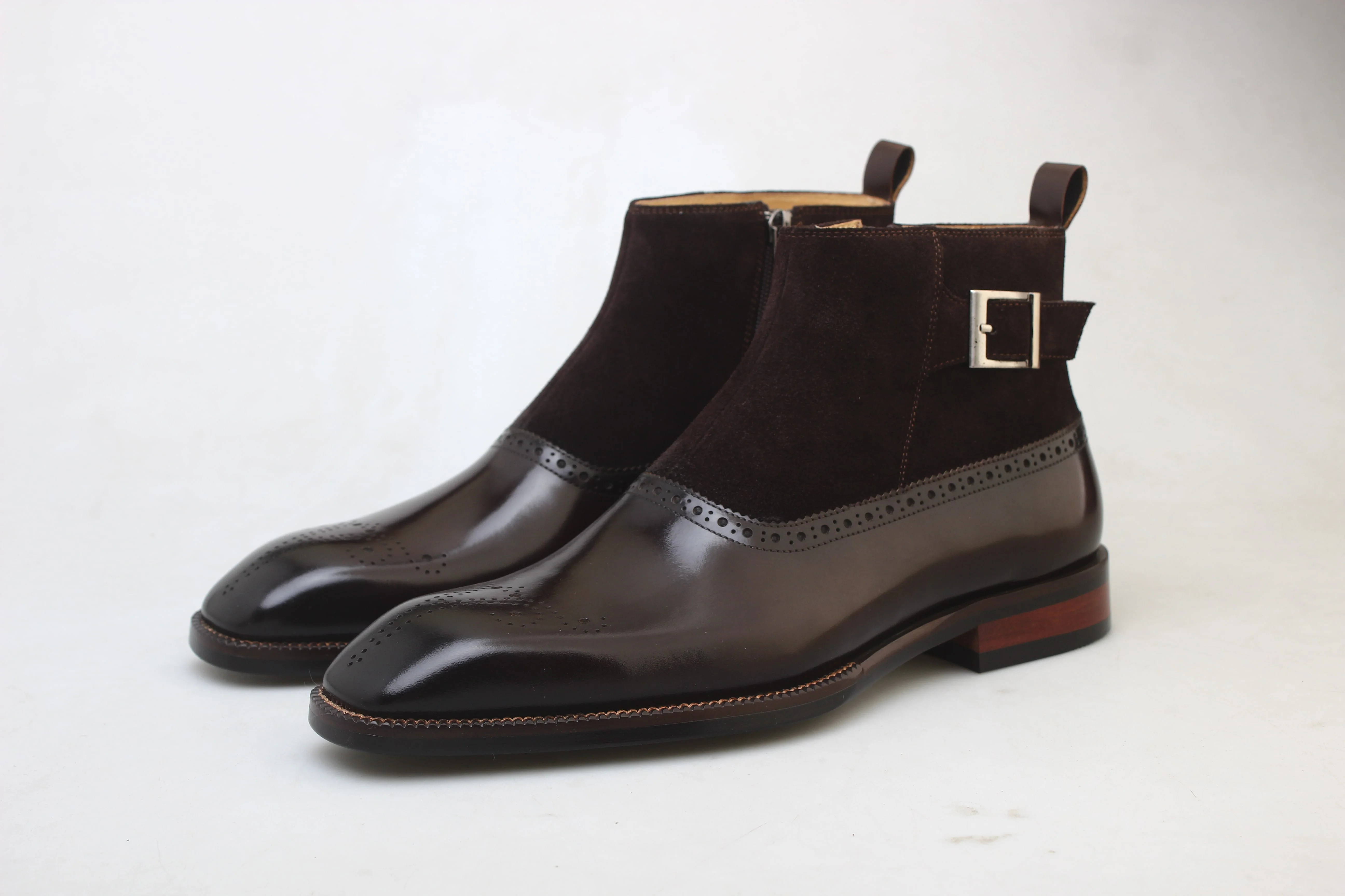 Luxury Suede Leather Chelsea Boots - Image 4