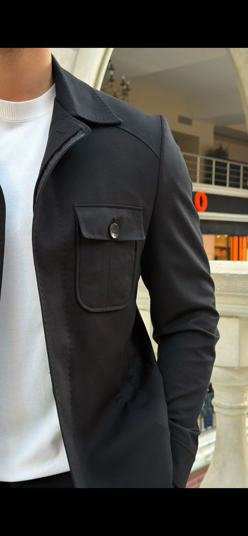 Men’s Black Safari Co-Set Outfit. - Image 4