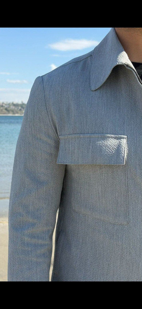Men’s Casual Light Grey Co-Ord Set. - Image 5