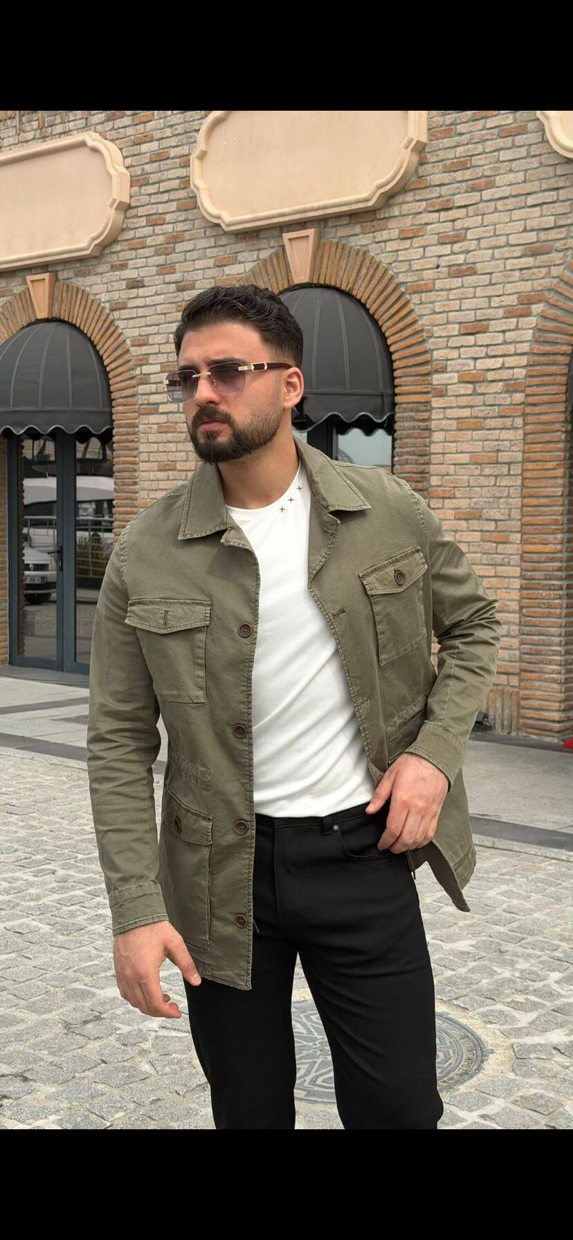 Men’s Khaki Field Jacket.