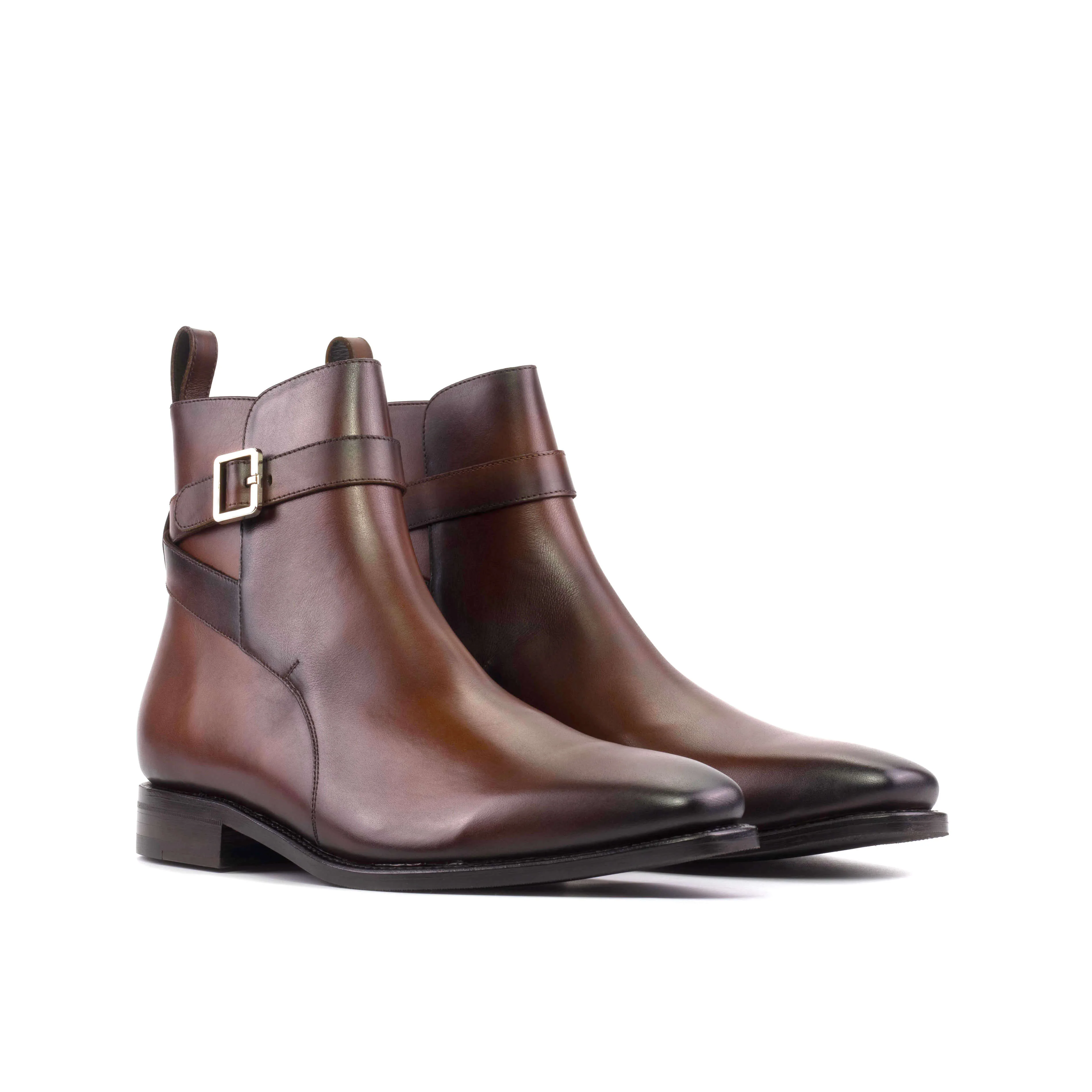 Men’s Medium Brown Leather Jodhpur Boots - Image 4