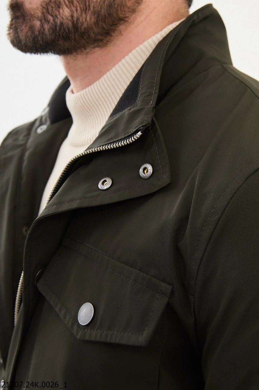 Men's khaki Field Utility Jacket - Image 3