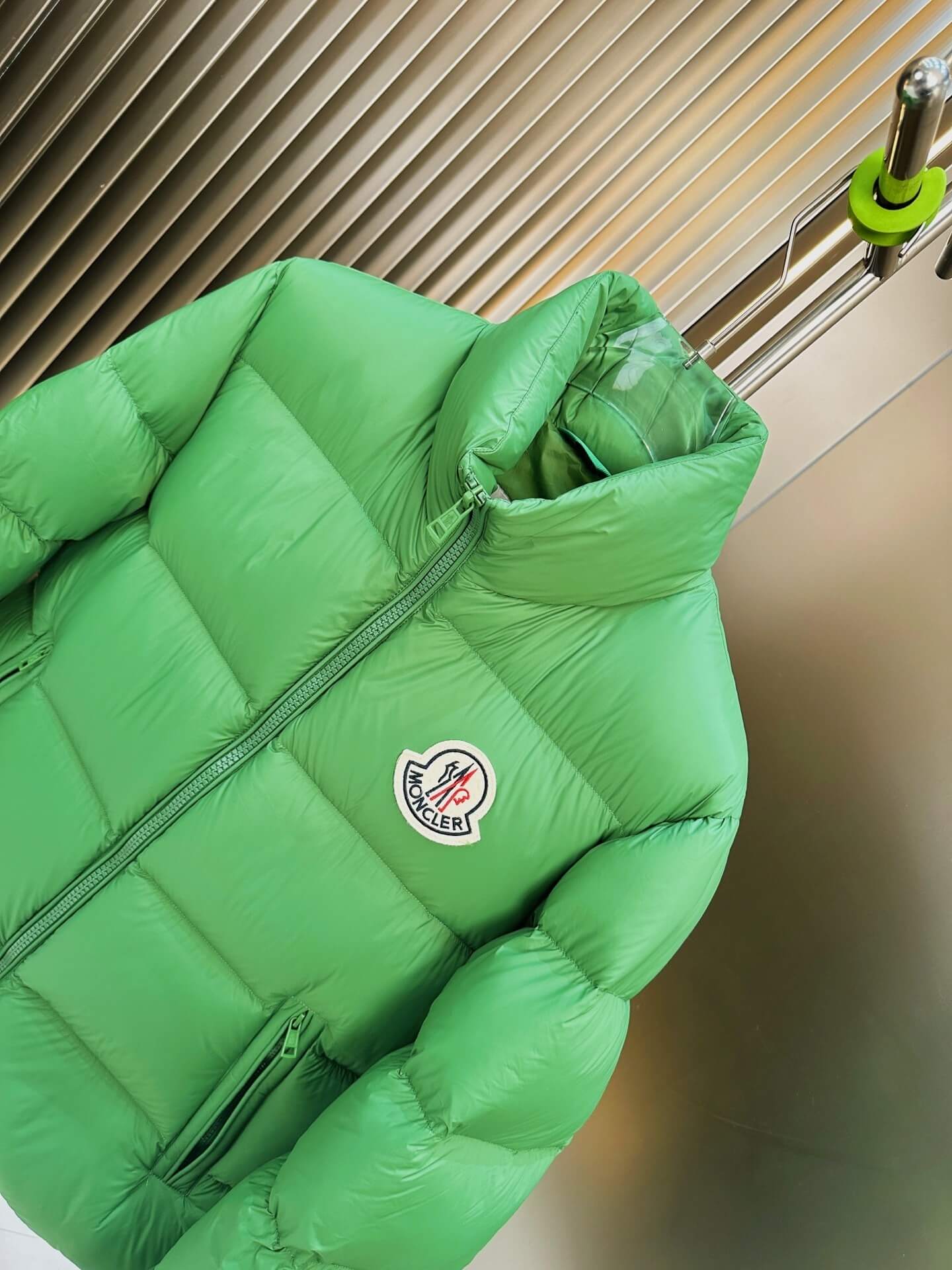 Moncler Maya Green Hooded Short Down Jacket. - Image 3