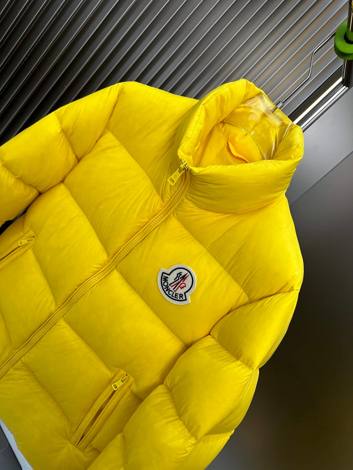 Moncler Maya Yellow Short Down Jacket. - Image 3