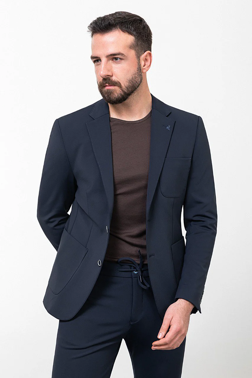 Navy Blue 2-Piece Suit. - Image 4