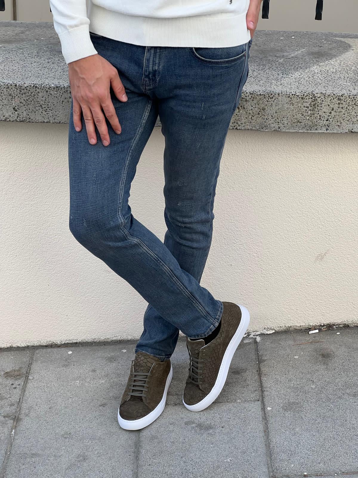 Noir Slim Fit Khaki Men's Jeans. - Image 6