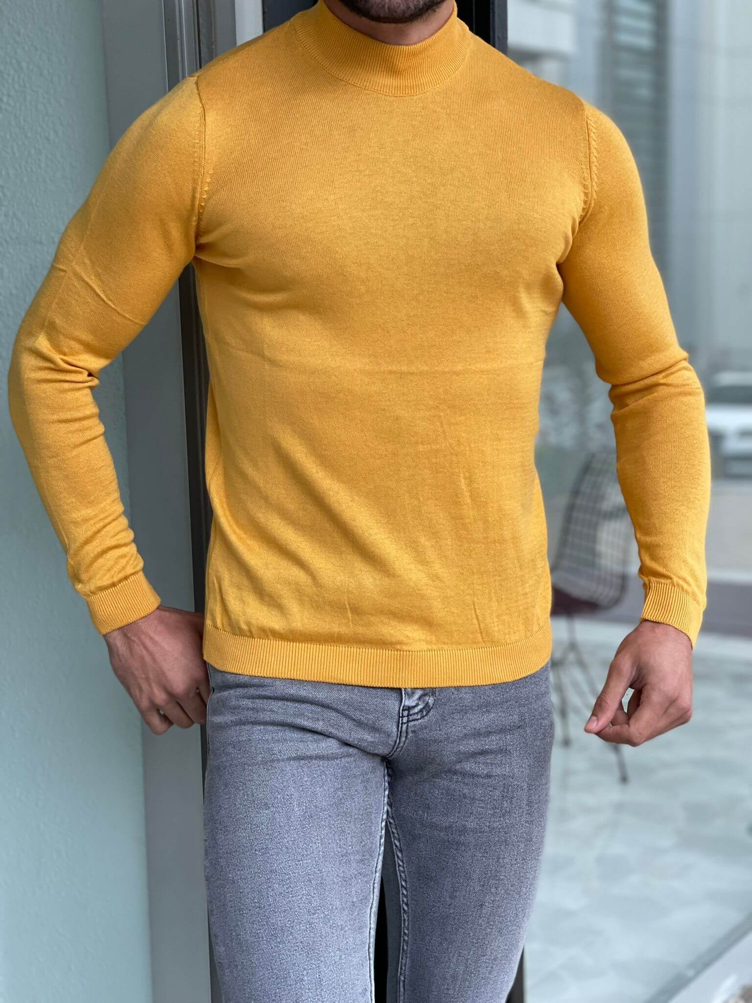 Osaka Mustard Half Turtleneck - Image 6