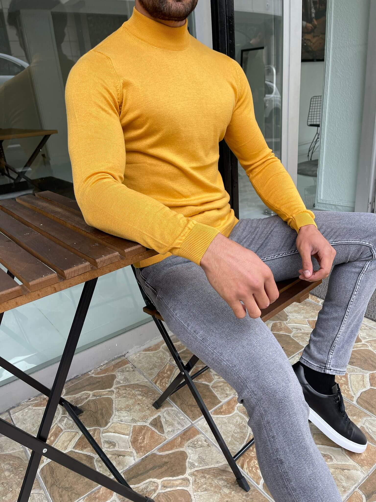 Osaka Mustard Half Turtleneck - Image 7