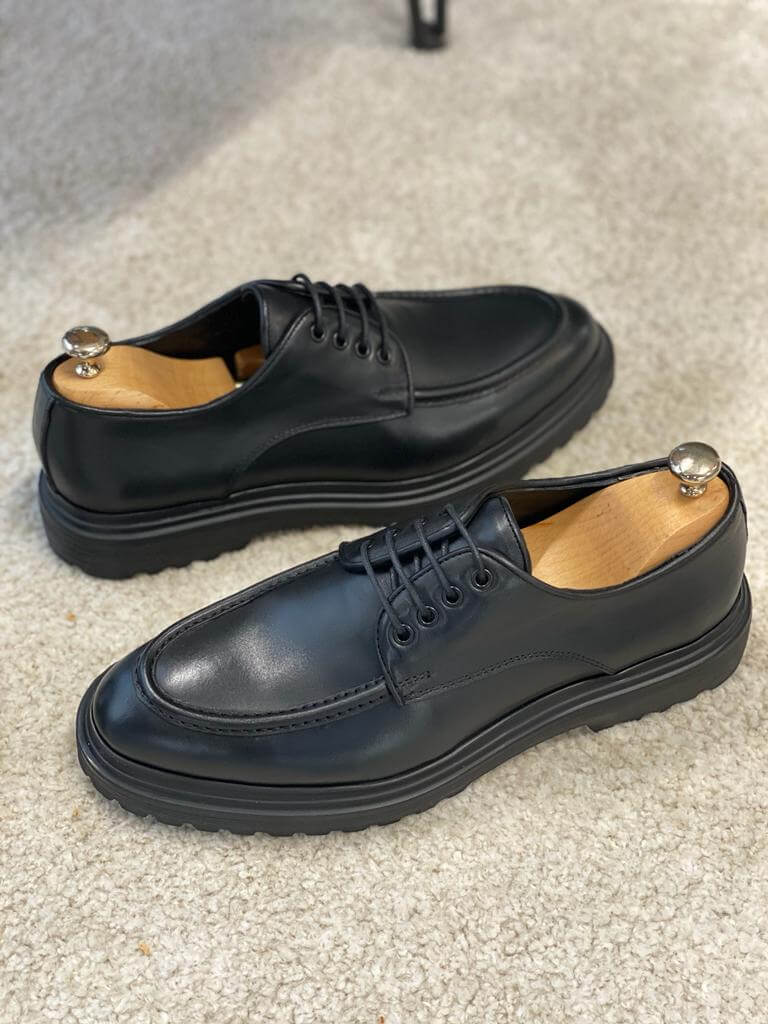 Ottawa Men's Black Derby Shoes