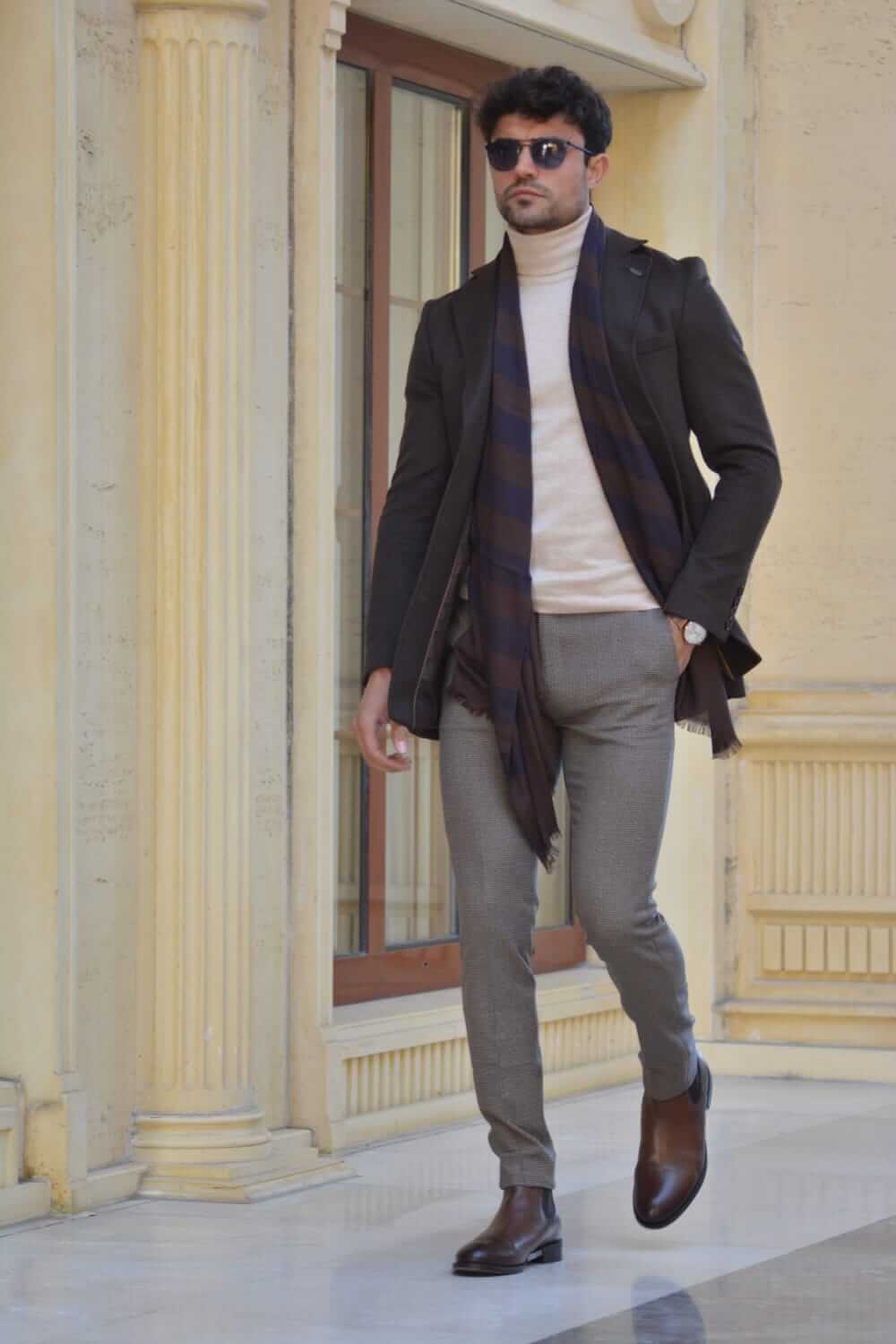 Pentos Brown Wool  Coat - Image 4