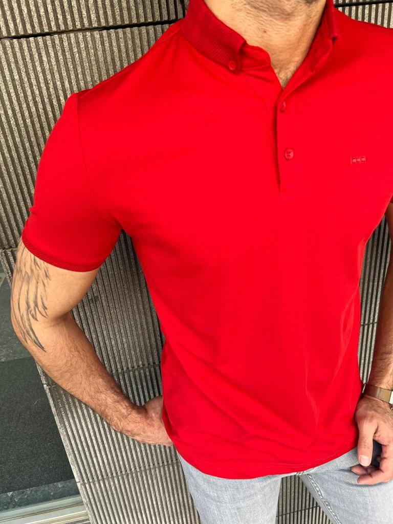 Red Polo T-Shirt - Image 4