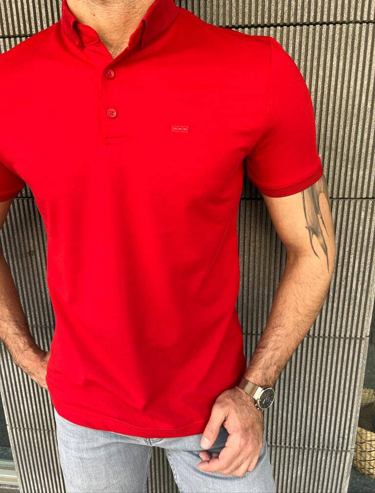 Red Polo T-Shirt - Image 5