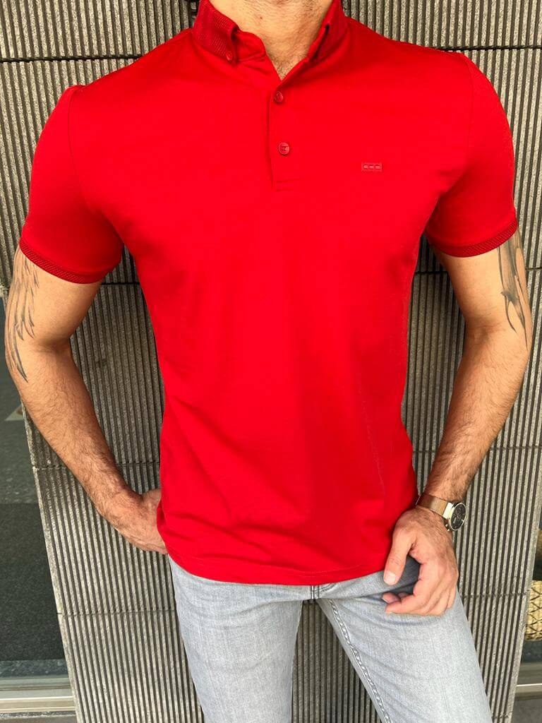 Red Polo T-Shirt - Image 6