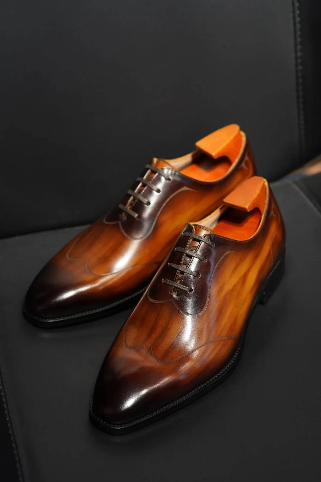 Regal Patina Oxfords - Amber Brown - Image 3