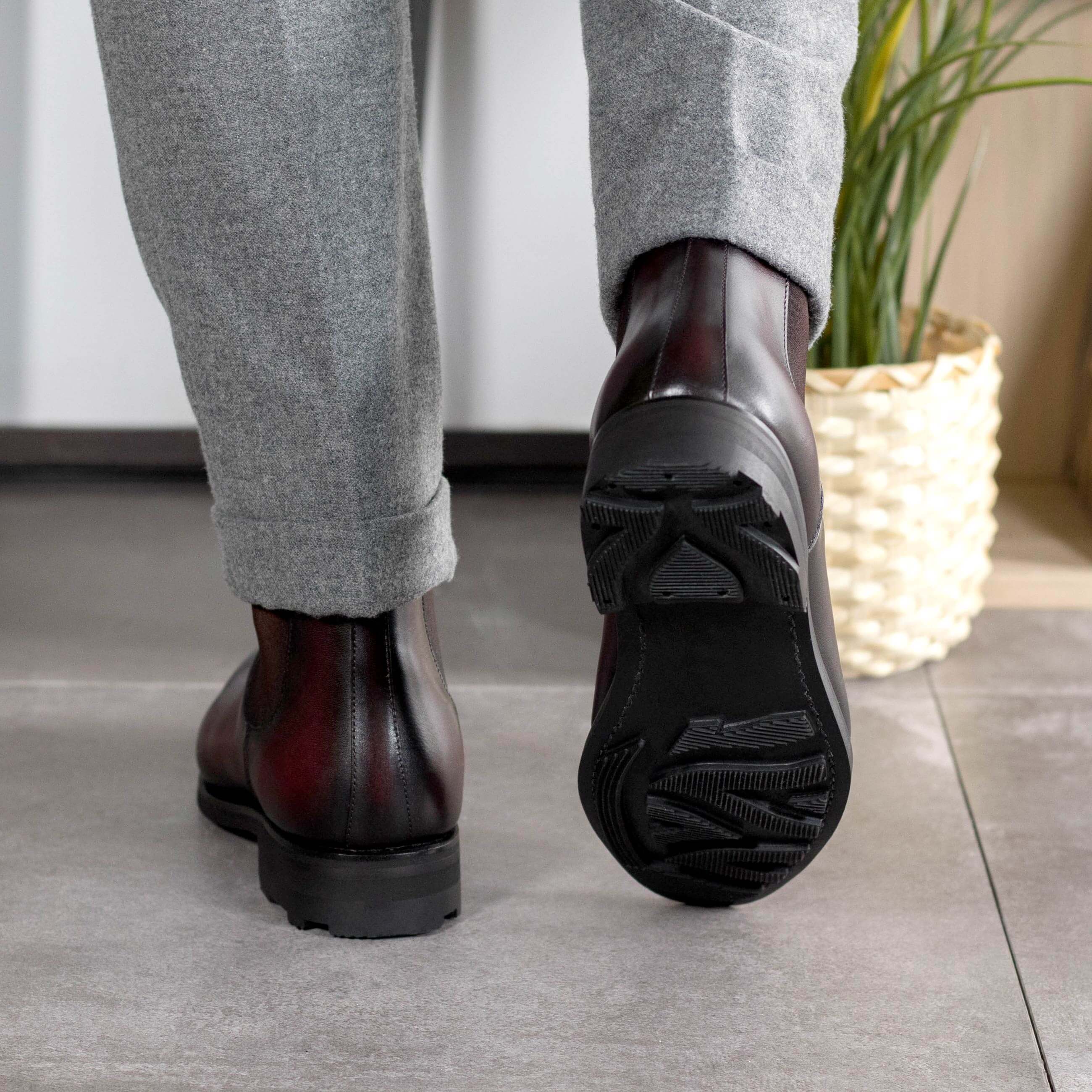 RegalStride™ Burgundy Chelsea Boots - Image 2