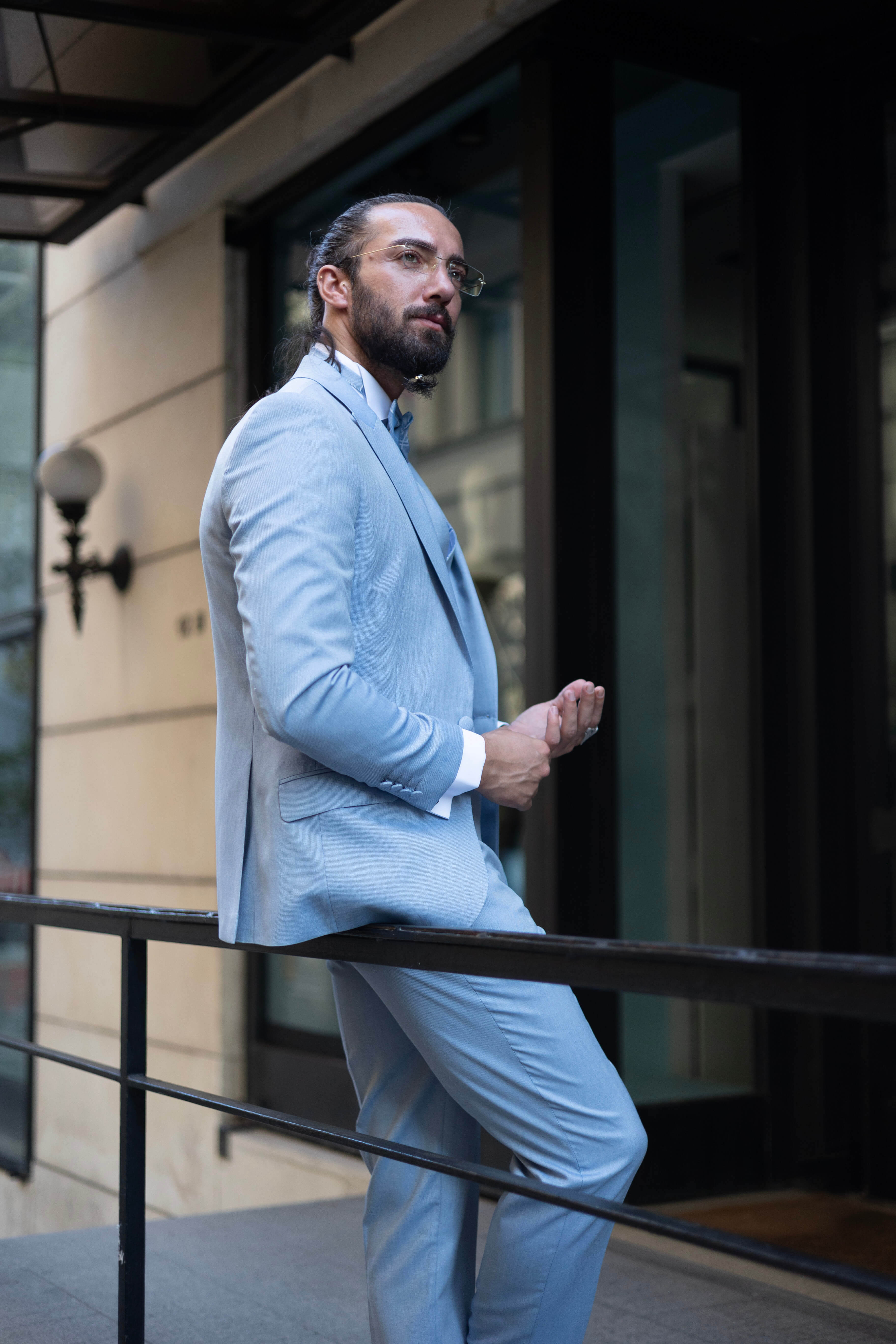 Skyfall Light Blue Tuxedo - Image 3