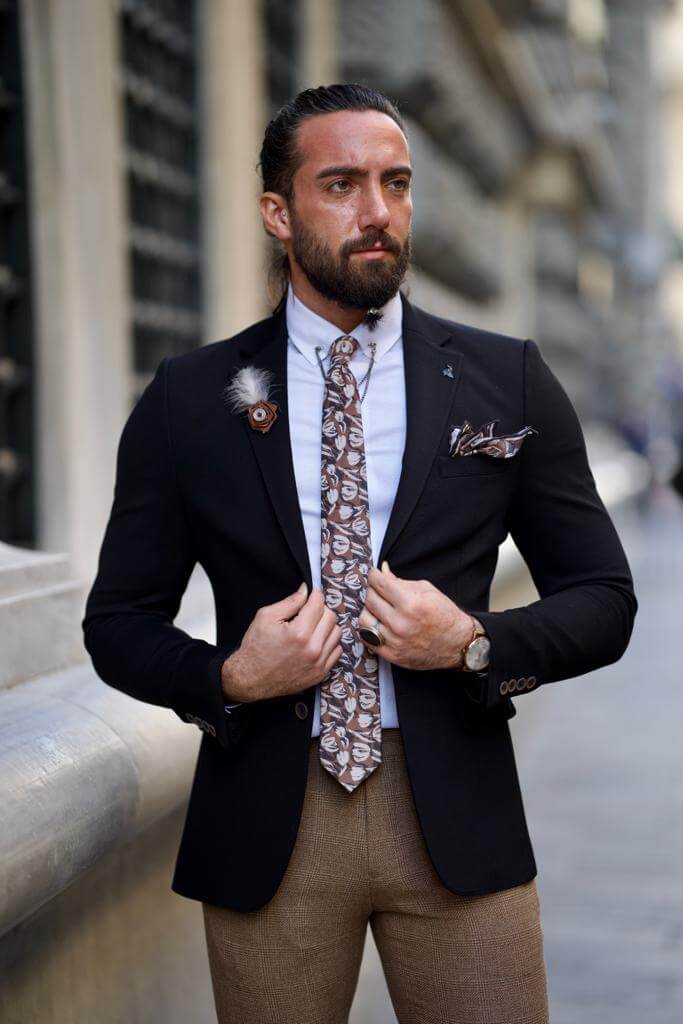 Slim Fit Black Blazer - Image 6