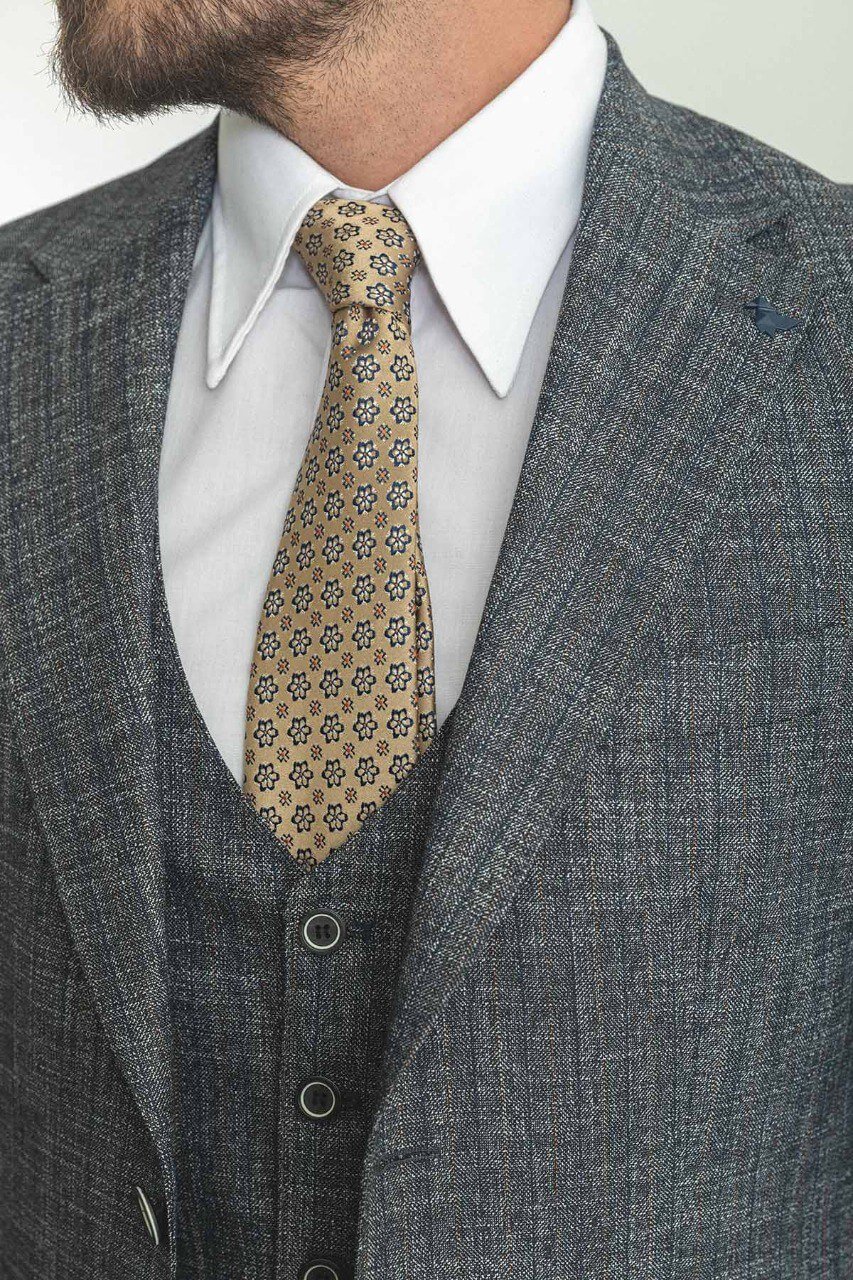 Modern Elegant Slim Fit Gray Suit - Image 2