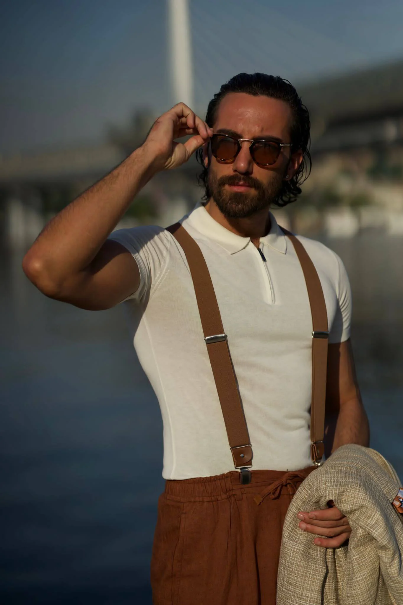 Striped White T-Shirt - Image 3