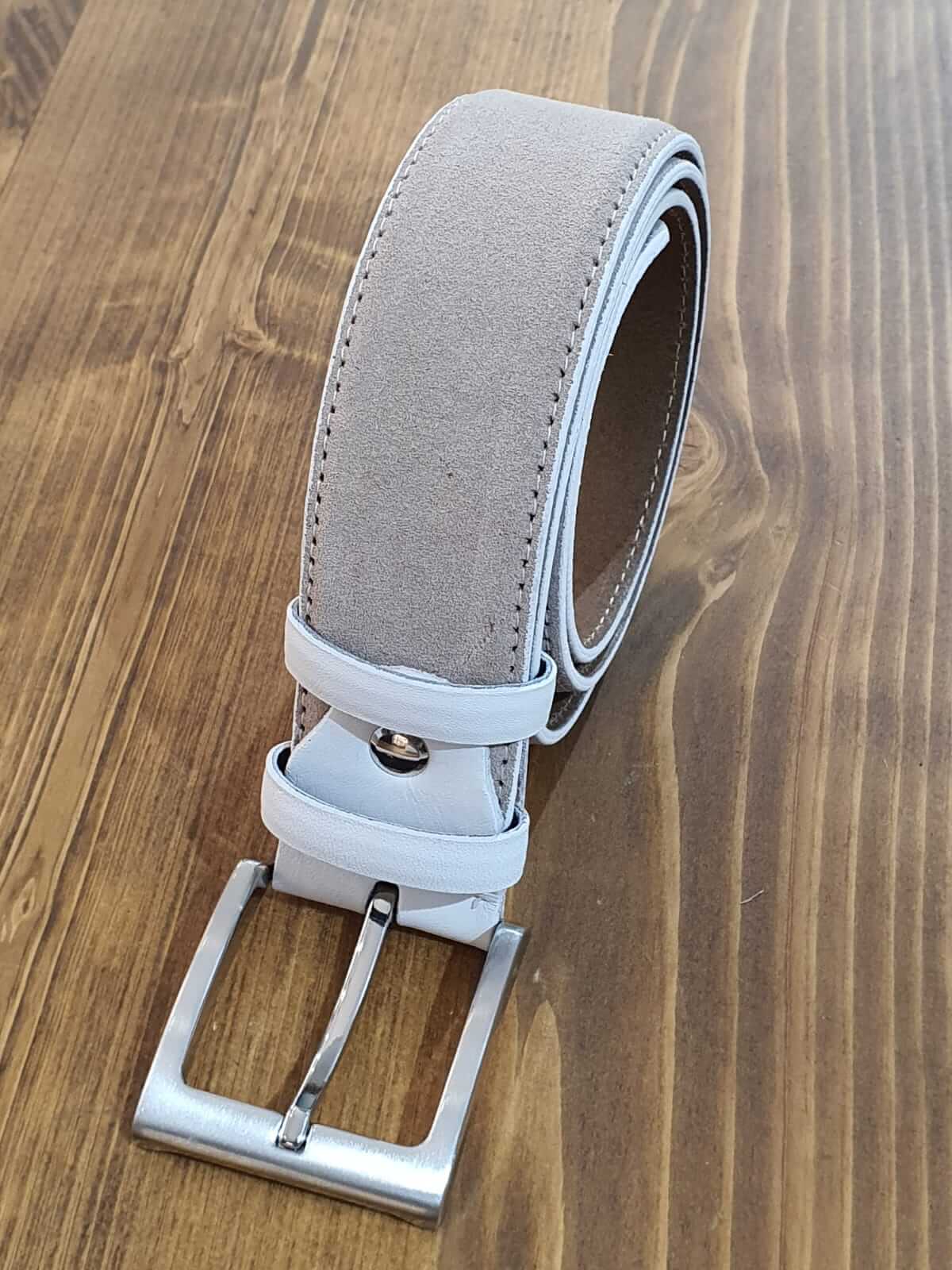 SUEDE BEIGE BELT - Image 3
