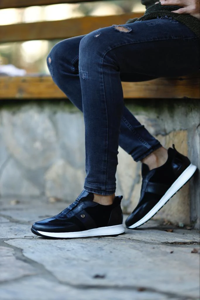 Suede Black Sneakers