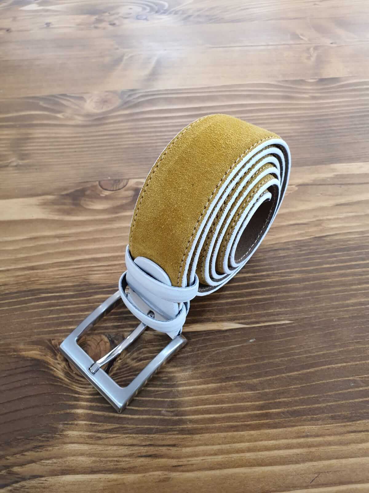 SUEDE YELLOW BELT - Image 3