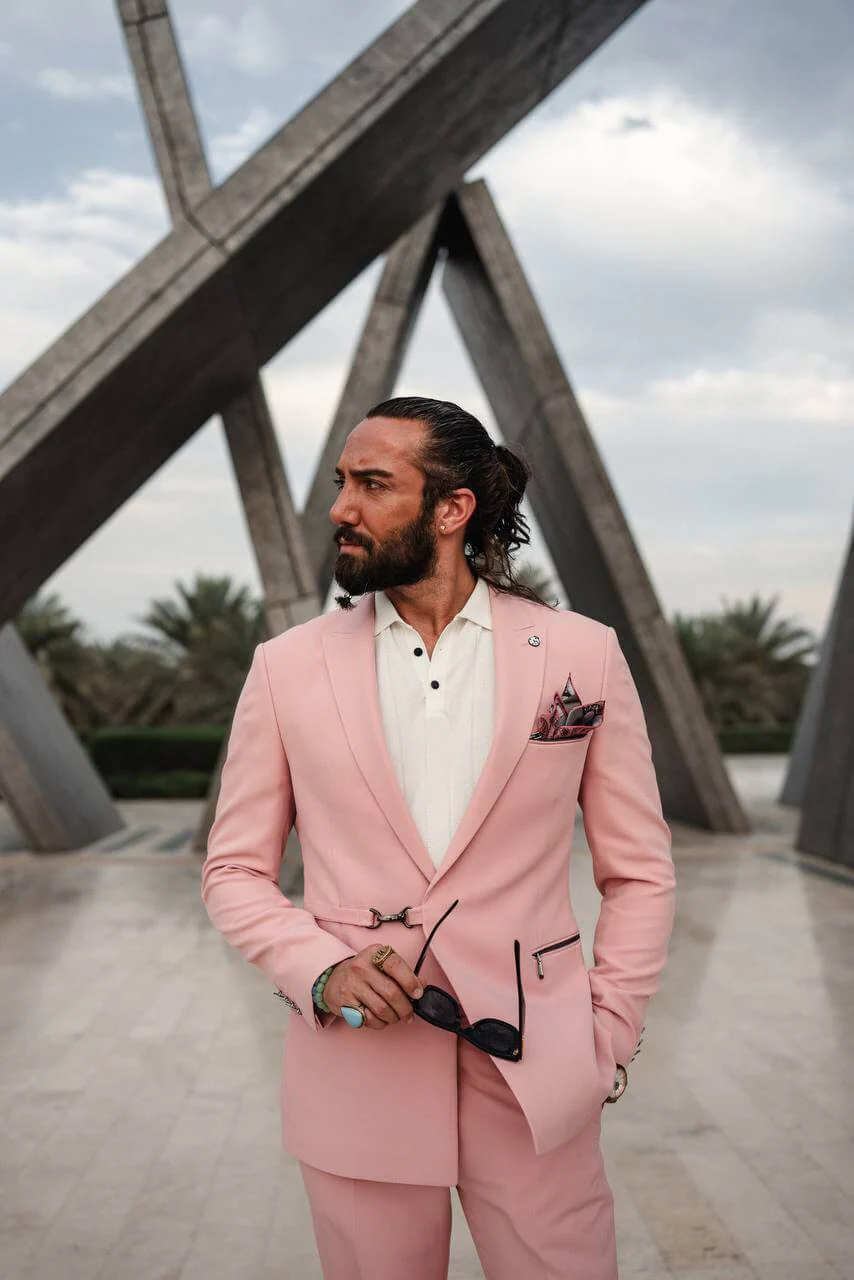 The Monarch Suit – Pink Statement Summer Suit for Men - Image 4