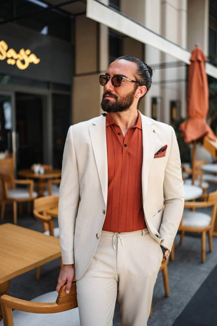 The Riviera Suit – Beige Summer Suit for Men - Image 4