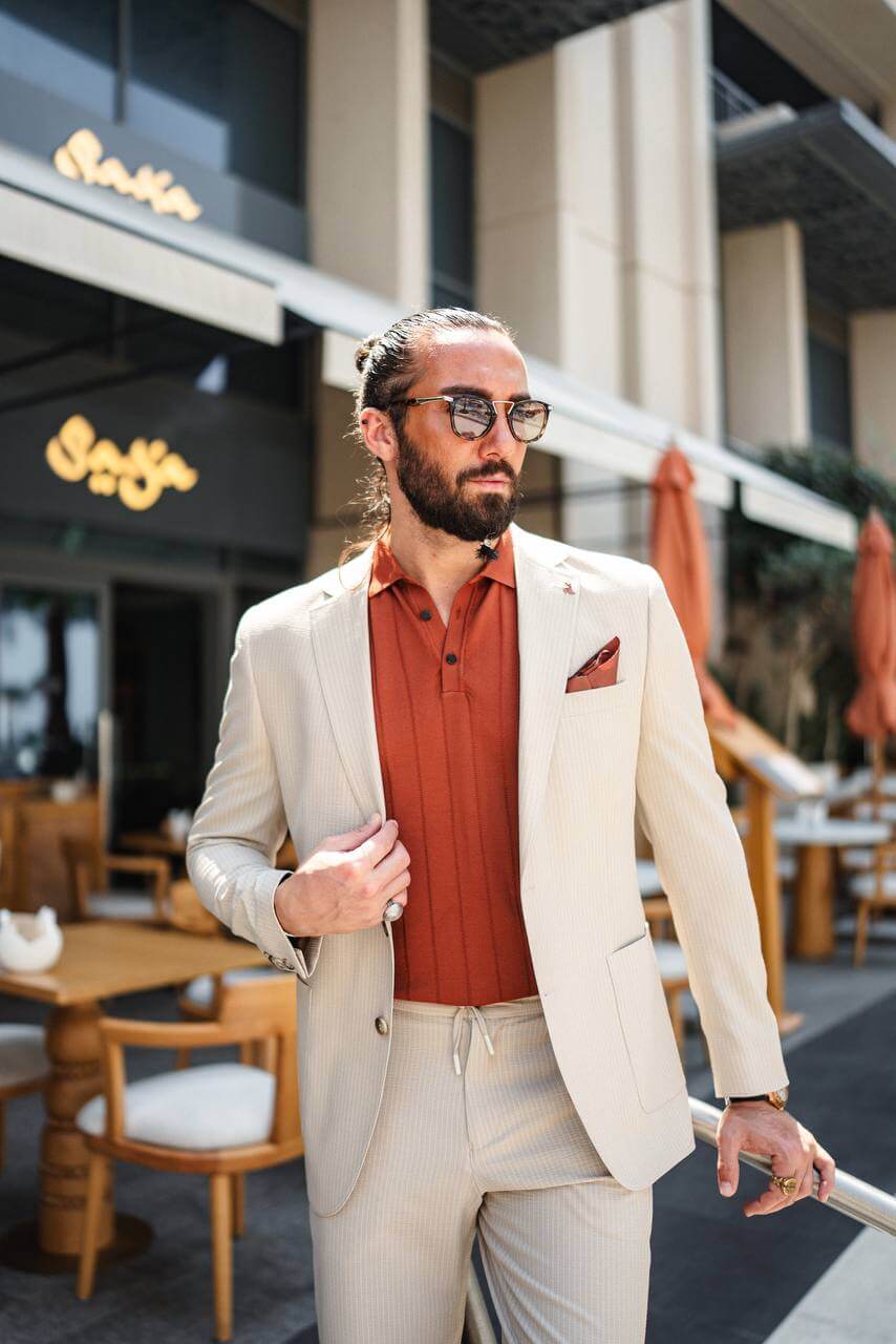 The Riviera Suit – Beige Summer Suit for Men - Image 5