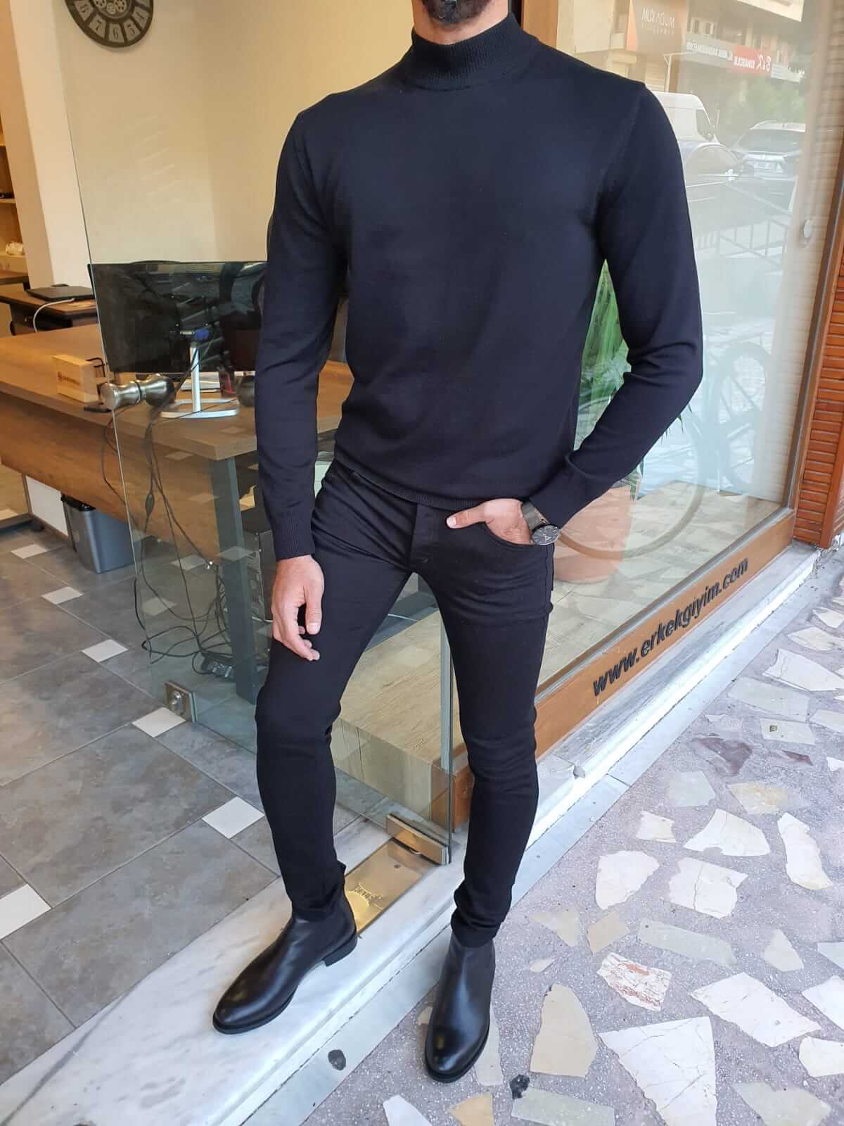 Vale Black Turtleneck - Image 6