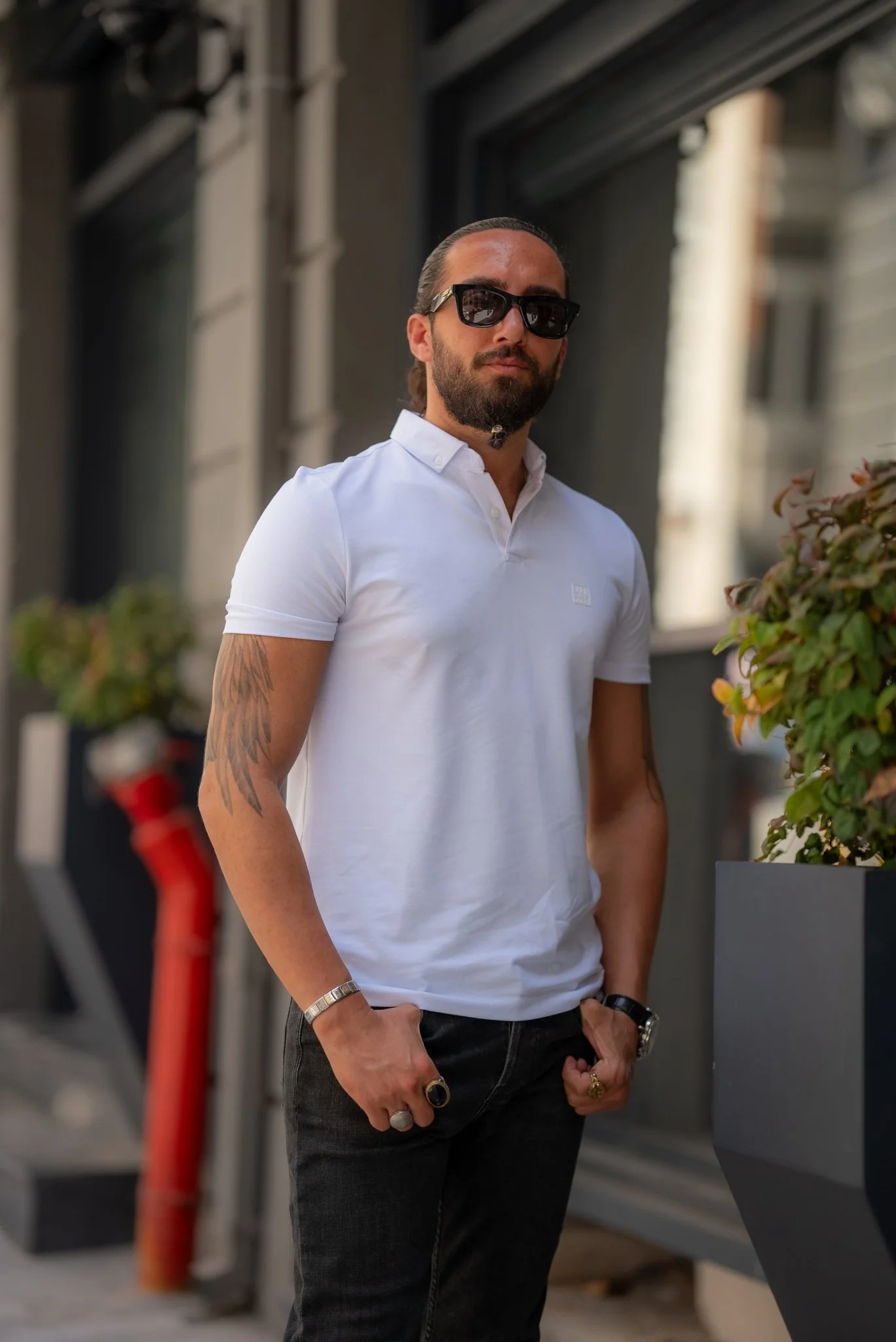 White Collar T-Shirt - Image 2