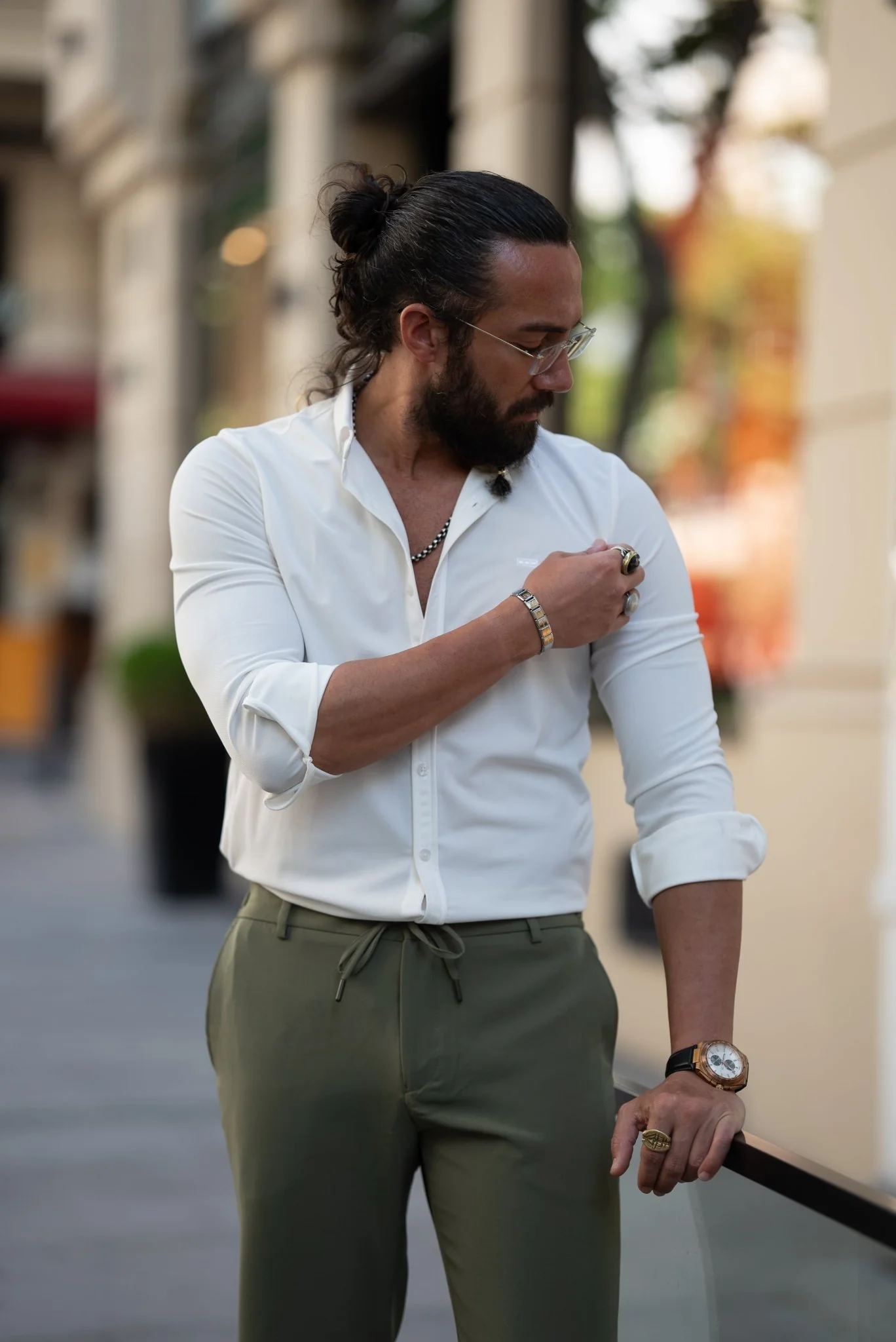 Men's White Cotton Shirt - Image 5