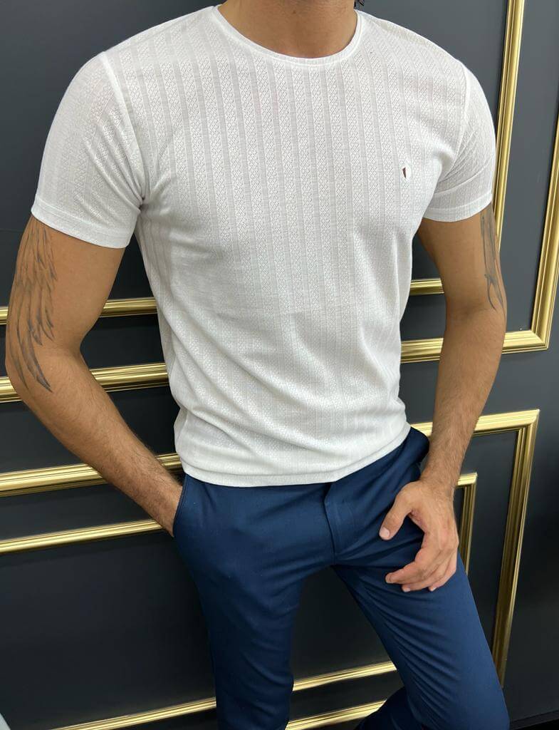White Crewneck T-Shirt - Image 6