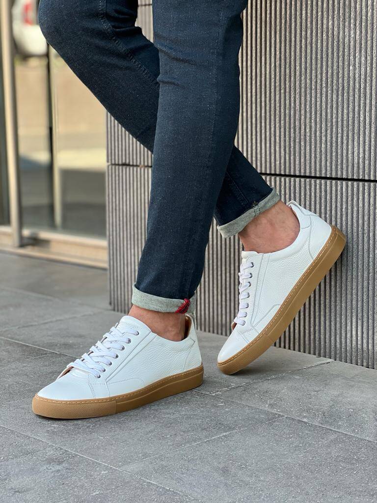 Aspen Edition - White Floater Leather Sneakers. - Image 3