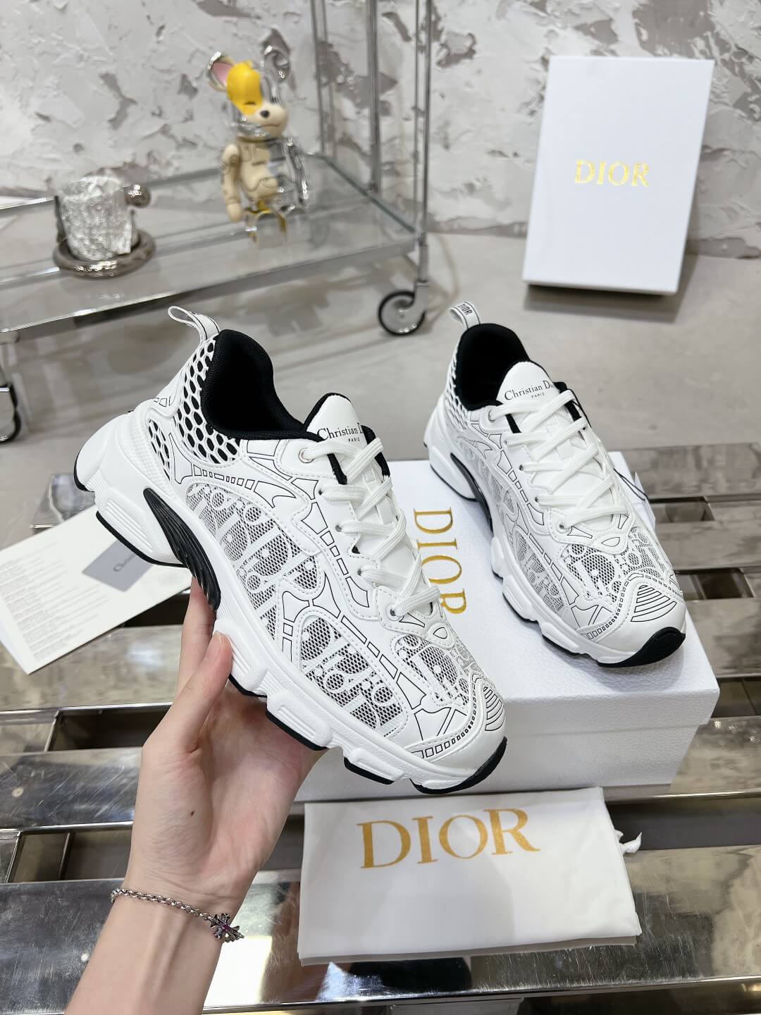 WOMENS CD CHRONO TRAINERS - SLEEK WHITE - Image 6