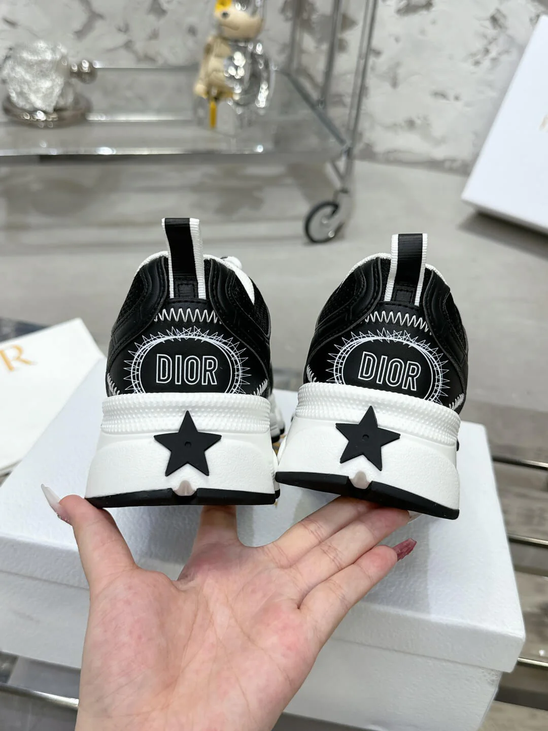 WOMENS DIOR CHRONO TRAINERS - BLACK - Image 7