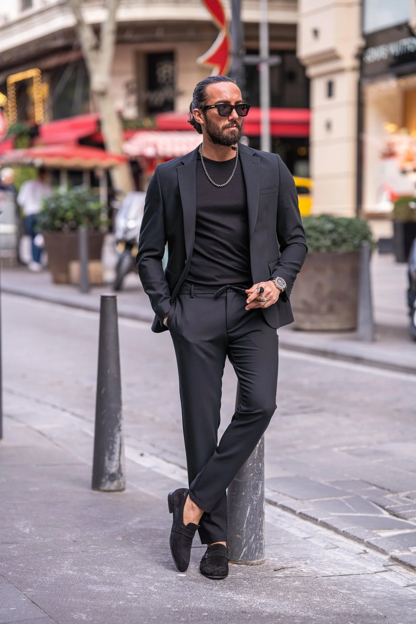Zambezi Black Business Casual Suit - Image 3