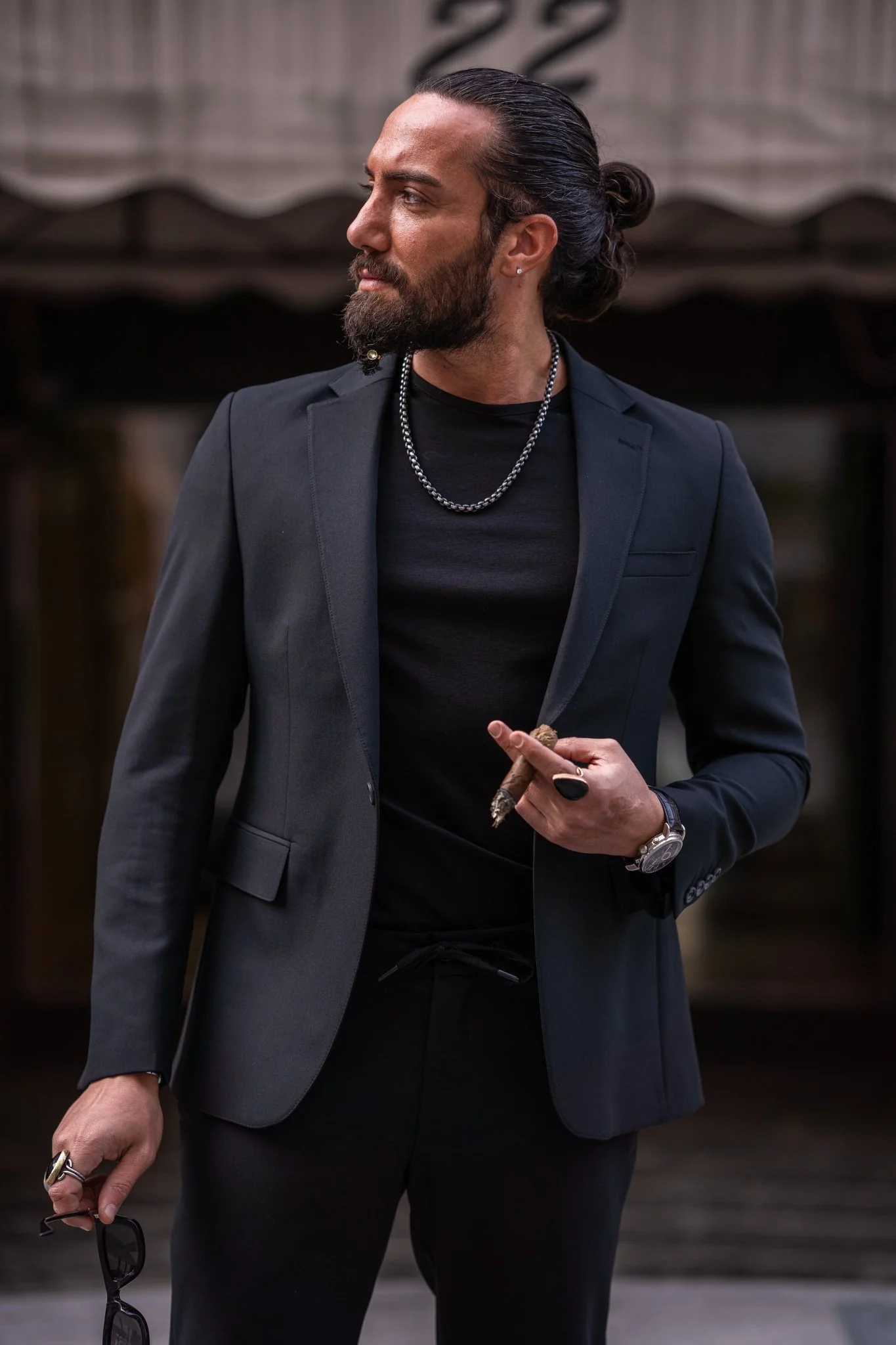 Zambezi Black Business Casual Suit - Image 5