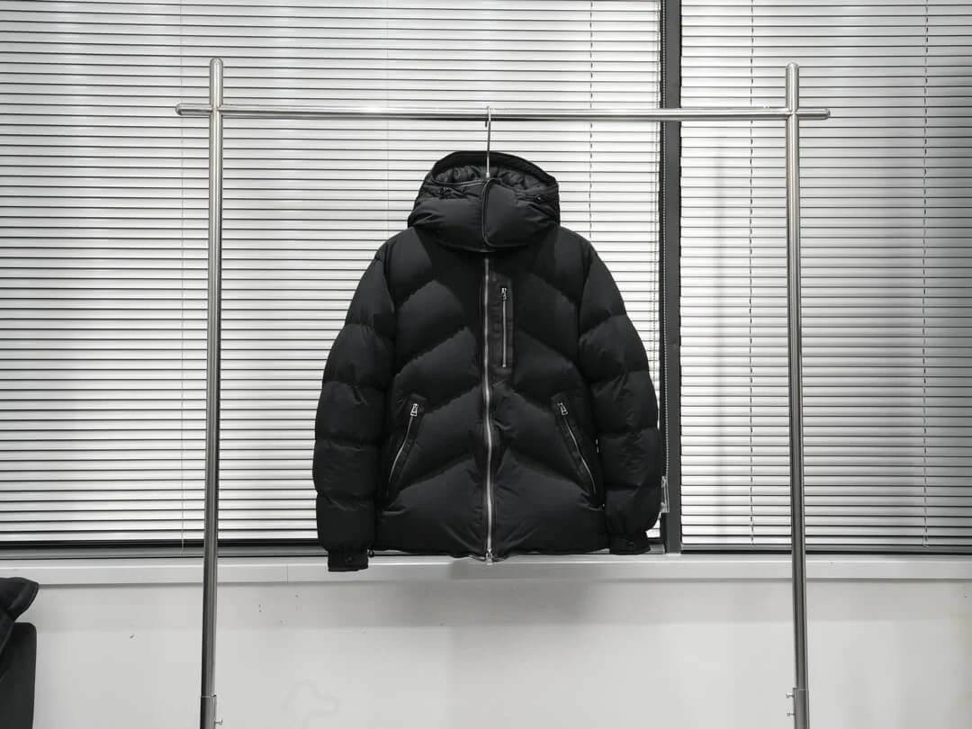 Zenga Cashmere Blend Down Jacket- Black - Image 2